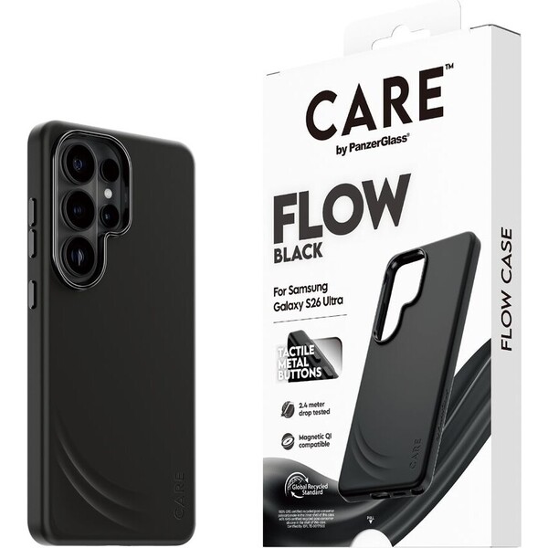 PanzerGlass® CARE Flow Qi kryt Samsung Galaxy S26 Ultra černý
