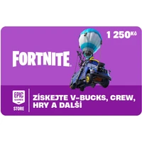 Dárková karta Fortnite 1250 CZK (online kód) - Digitální kredity