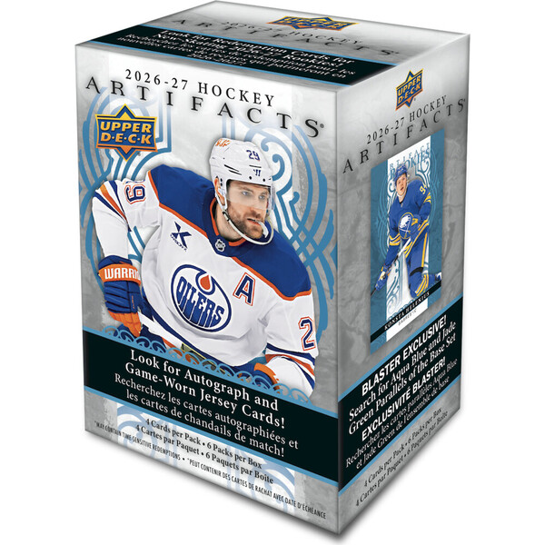 Hokejové karty 2026-27 Upper Deck Artifacts Hockey Blaster Box