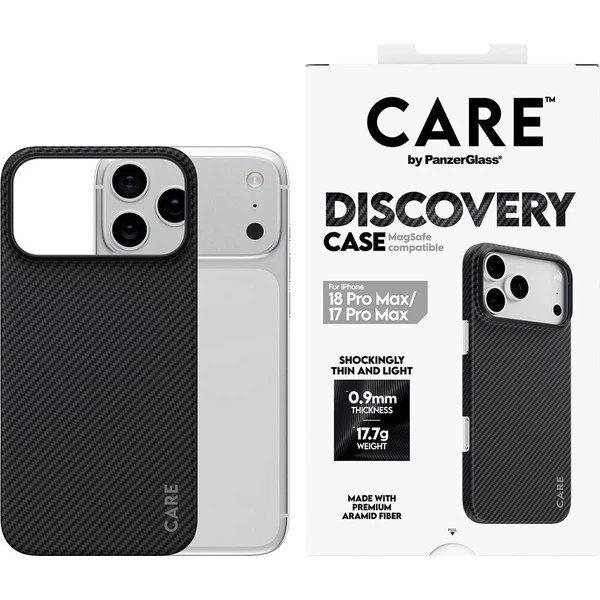 PanzerGlass CARE Discovery MagSafe kryt Apple iPhone 18 Pro Max/17 Pro Max Aramid - Pouzdra - Obrázek d_6447f87a6c50407bbf144ab2c706d0f0