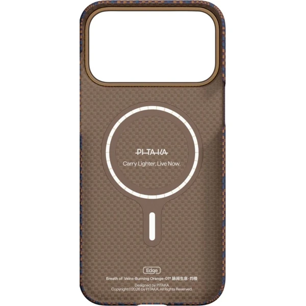 Pitaka Edge Case Breath of Veins MagSafe kryt iPhone 17 Pro Burning Orange - Pouzdra - Obrázek d_64f0029b0f494aab94fd7498216bb764