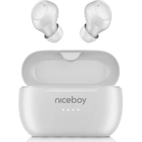 Niceboy Podsie 5 PRO bezdrátová sluchátka bílá - Sluchátka