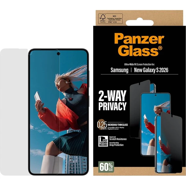 PanzerGlass® Privacy sklo s instalačním rámečkem Samsung Galaxy S26 - Ochranné folie a skla - Obrázek d_6574fd9b3906463aaeaaff93a4153c22