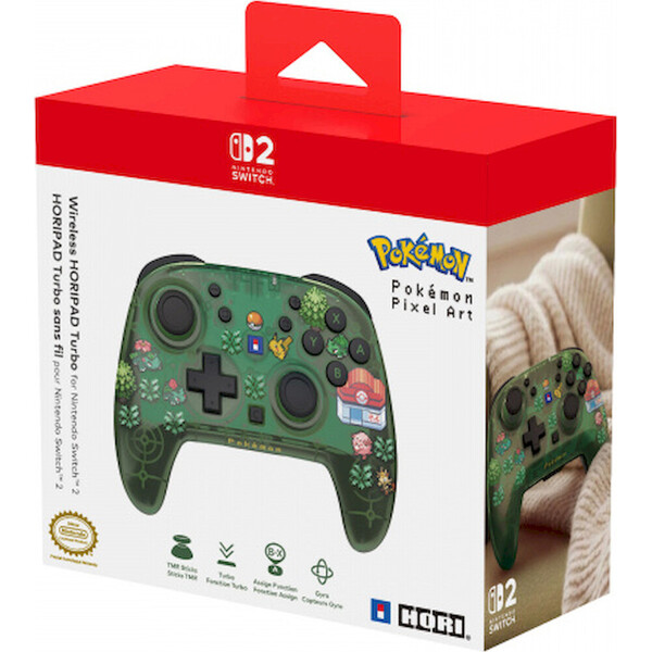 Herní ovladač HORI Wireless HORIPAD Turbo Pixel Green - Herní ovladače - Obrázek d_659c1a183af447ae981754ad6b0269a7