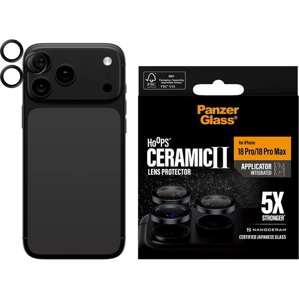 PanzerGlass Hoops Ceramic II ochranné kroužky Apple iPhone 18 Pro/Pro Max černé - Ochranné folie a skla - Obrázek d_660bd25a487a49718ff0a8bc9b58b08c