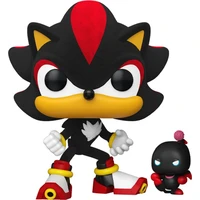 Funko POP! #1151 POP & Buddy: Sonic - Shadow with Dark Chao (Flocked) - Funko POP!