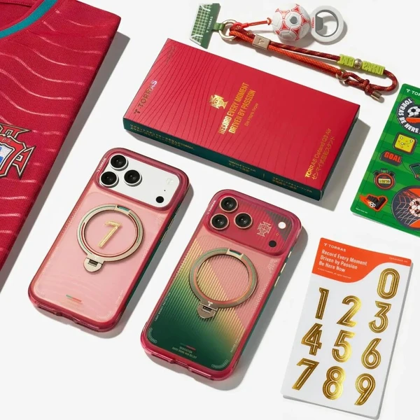 Torras Ostand Q3 Air World Cup Limited MagSafe kryt iPhone 17 Pro red - Pouzdra - Obrázek d_67163dcbe345403db0da602cbd7151dd