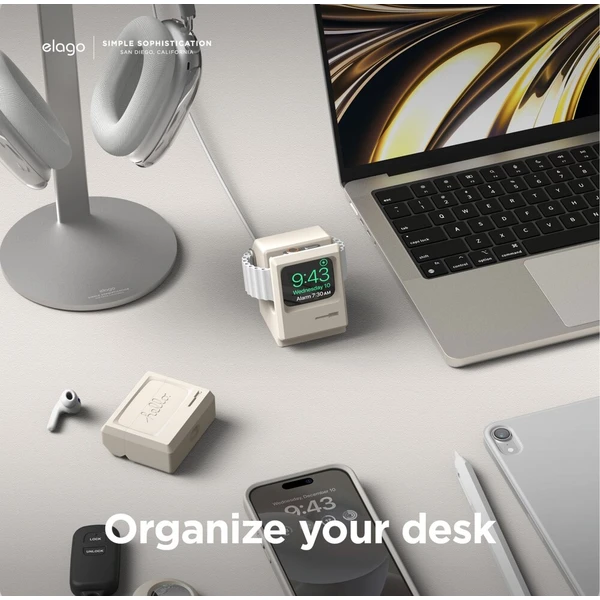 ELAGO WT3 Macintosh stojánek pro Apple Watch Ultra krémový - Stojánky - Obrázek d_6735e7420be94f9ca1a2bd2c6b8939e5