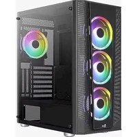 Aerocool Prism FRGB Midi-Tower ATX černá - Počítačové skříně