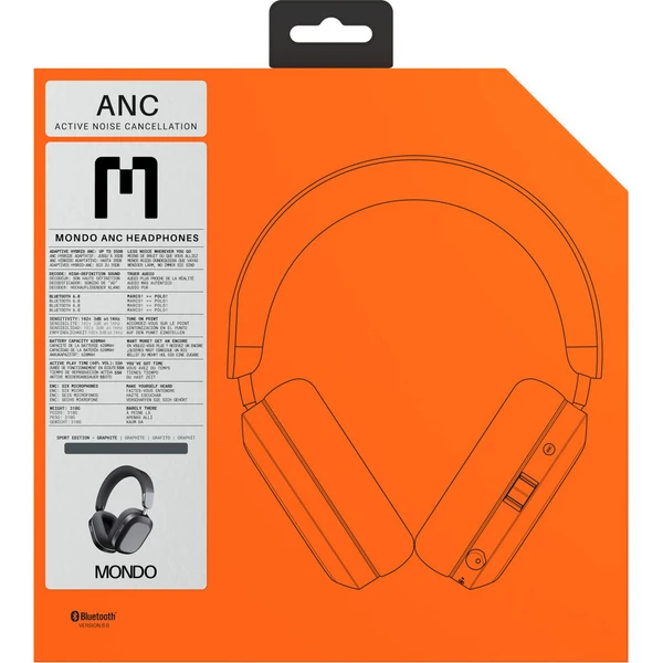 Mondo Over-Ear Headphone bezdrátová sluchátka grafitová - Sluchátka - Obrázek d_68691e06282641ffad59ff08f918f048