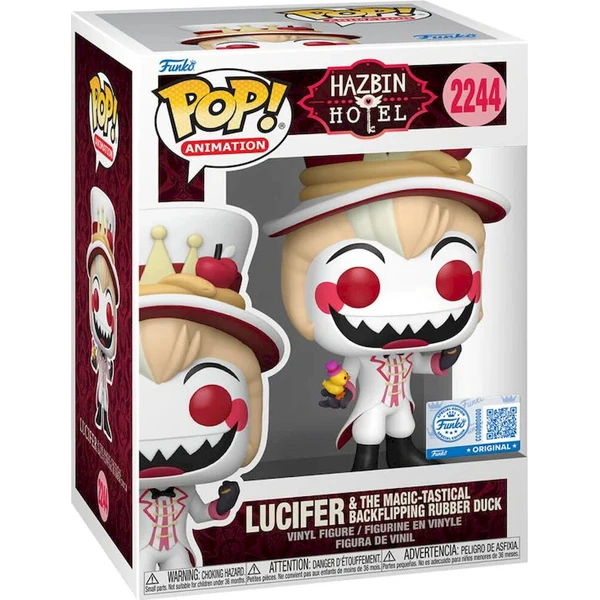 Funko POP! #2244 Animation: Hazbin Hotel - Lucifer with Rubber Duck - Funko POP! - Obrázek d_68c379376601415f83241223cca944aa