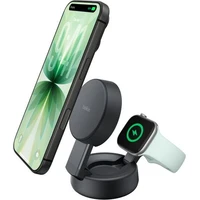 Belkin UltraCharge™ PRO Qi2 25W 2v1 MagSafe nabíječka tmavě šedá - Nabíječky