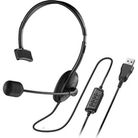 Genius HS-100U drátový náhlavní headset černý - Sluchátka