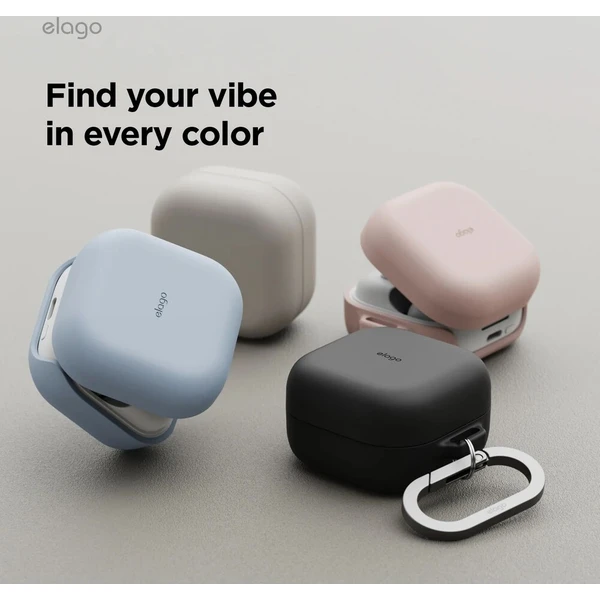 ELAGO Silicone Hang Case pouzdro pro Samsung Galaxy Buds4/Buds4 Pro světle růžové - Pouzdra - Obrázek d_6b9d15b6642c4b55b321dbc93977d920