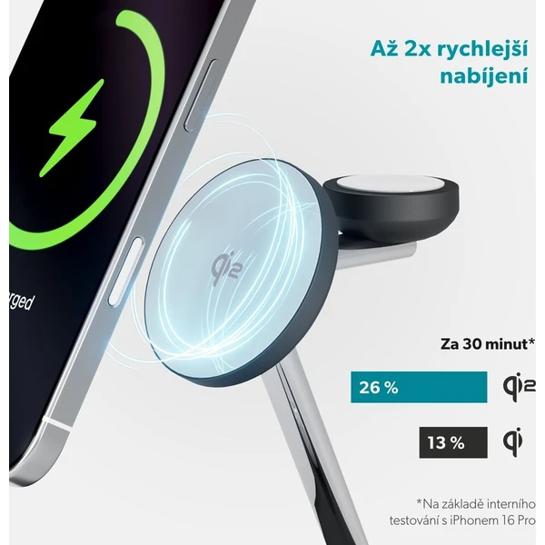 Epico UltraBase Qi2/MagSafe 3v1 Mag+ bezdrátový nabíjecí stojánek černý - Nabíječky - Obrázek d_6bceb05d7ba444abbdf3612b626548fb