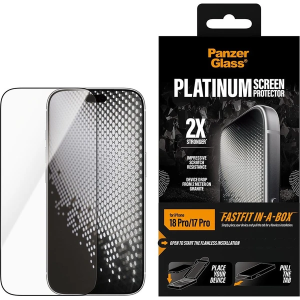 PanzerGlass Platinum sklo Apple iPhone 18 Pro/17 Pro s bezprašným instalačním boxem - Ochranné folie a skla - Obrázek d_6d973ea1e68c4adb9a7ff169bca7ab14