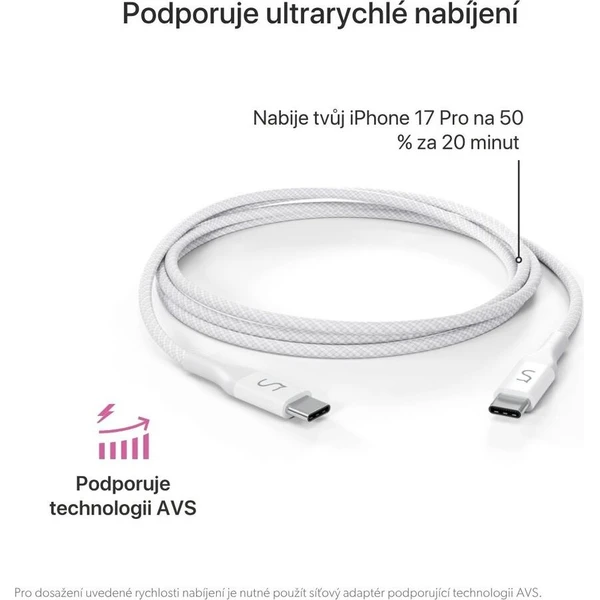 iWant UltraLink USB-C na USB-C 240W 1.2m kabel bílý - Kabely a redukce - Obrázek d_6e7c34fa303046789784c6d2e6ae15fc