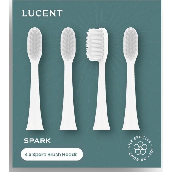 Be Lucent Spark Sonic Heads náhradní hlavice (4-pack) bílé