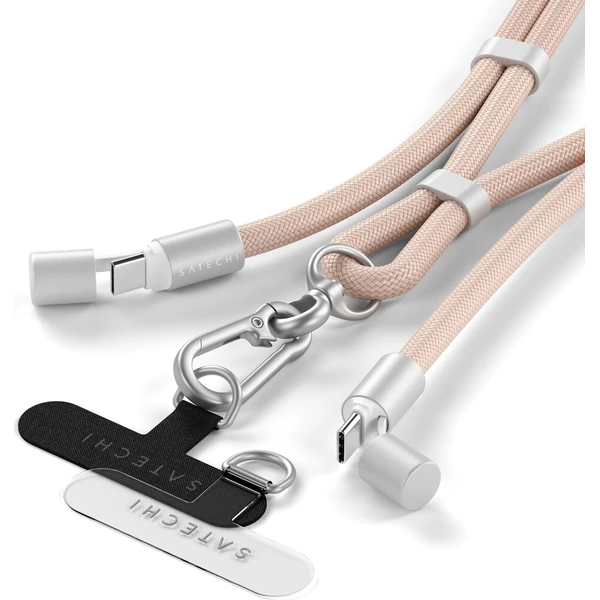 Satechi OntheGo USB-C Lanyard popruh s kabelem růžový - Popruhy a crossbody - Obrázek d_6f6e305829e44993940fba09ebcd1ed7