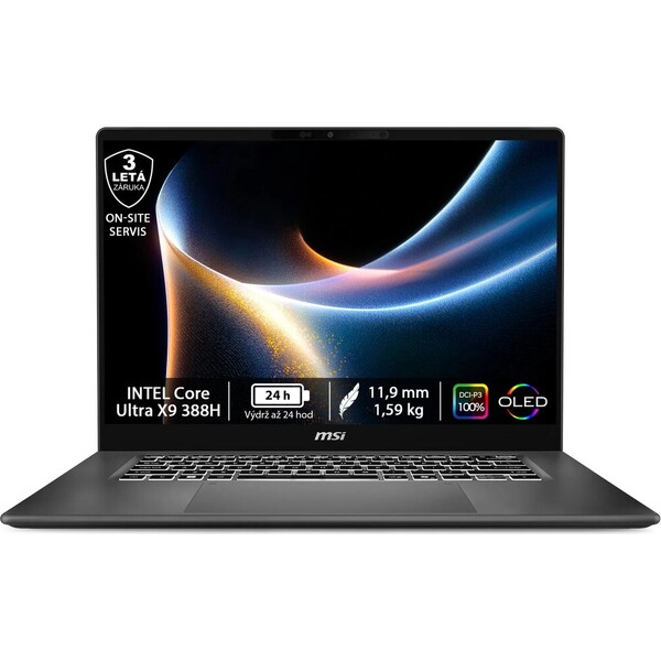 MSI Prestige 16 AI+ C3MG-026CZ 9S7-262223-026 Šedá