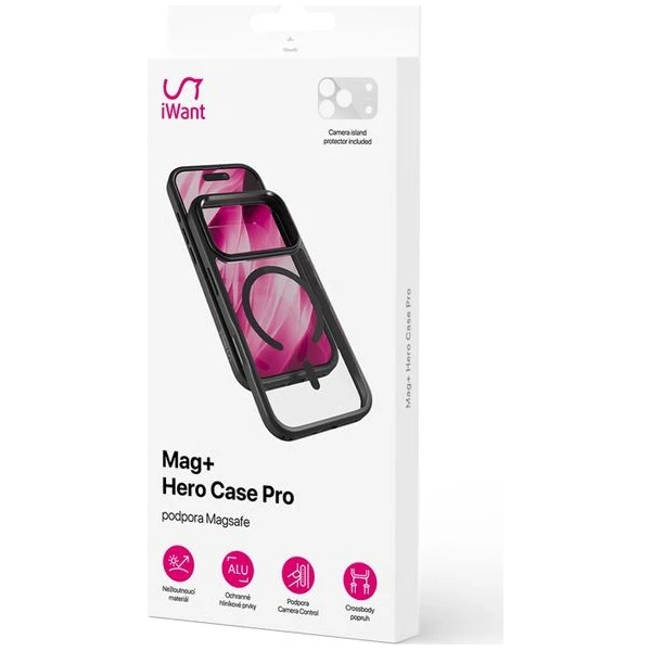 iWant Hero Pro Mag+ kryt pro iPhone 17 Pro Max + camera island protector černá transparentní - Pouzdra - Obrázek d_70d024f3b5dd4e86b5a806a13bb508f3