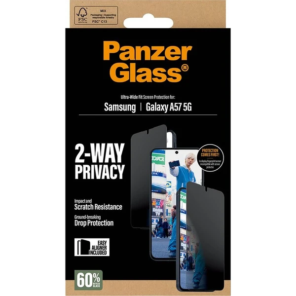 PanzerGlass® Privacy sklo s instalačním rámečkem Samsung Galaxy A57 - Ochranné folie a skla - Obrázek d_71285b83a97f47f692e2c4ae9a335a53