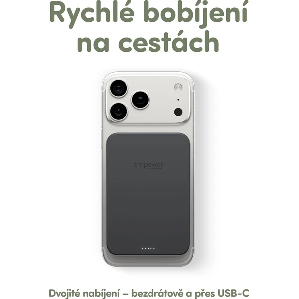 PanzerGlass® empower bezdrátová Qi2 powerbanka 10000 mAh, MagSafe, černá - Powerbanky - Obrázek d_715092e30e544112b7b8b0da02858226