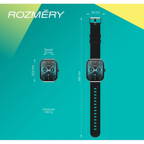 LAMAX Flow AMOLED chytré hodinky černé - Chytré hodinky - Obrázek d_7154d28c6a6646558d03740ca317a648