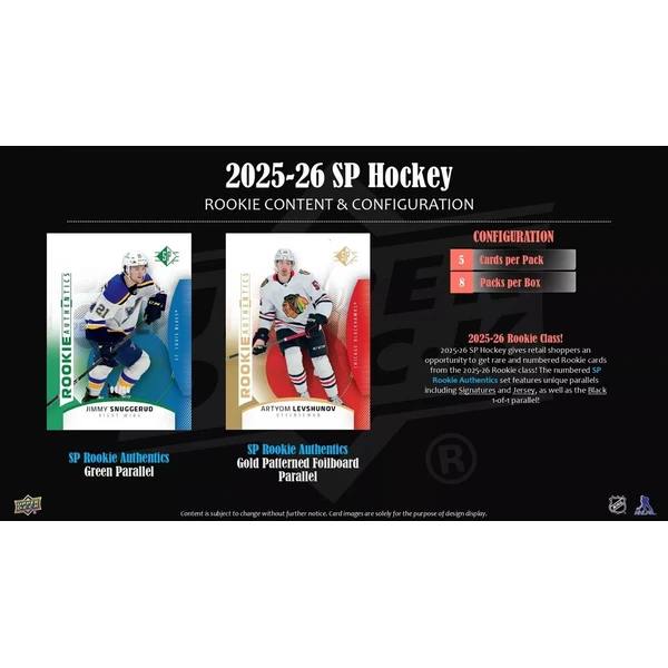 Hokejové karty 2025-26 Upper Deck SP Hockey Blaster Box - Hokejové karty - Obrázek d_71a715c8343949aca3e4ecc1202f50dd