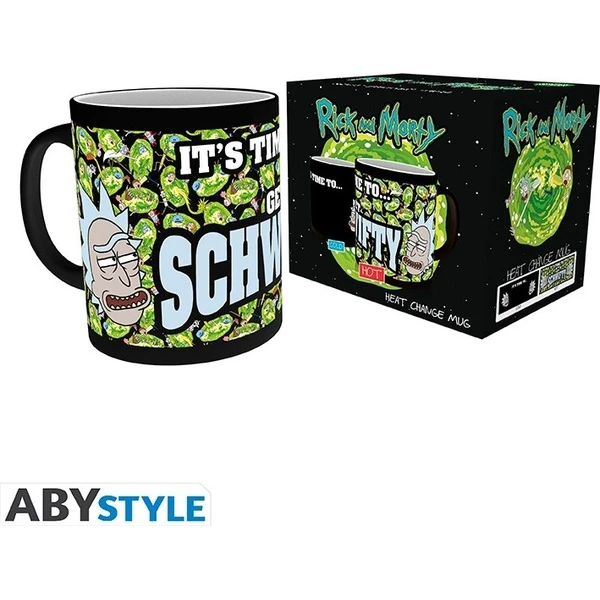 Hrnek Abysse Corp Rick and Morty - Get Schwifty 320 ml (měnící se motiv) - Hrnky - Obrázek d_71bb68773f6448f8b915f3748cd325cf