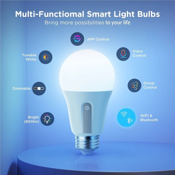 Govee Smart žárovka WW 9W-60W 800lm E27 2ks Long Life, Matter - Žárovky - Obrázek d_72b2b517c6d74449817ea41e3a2a9277