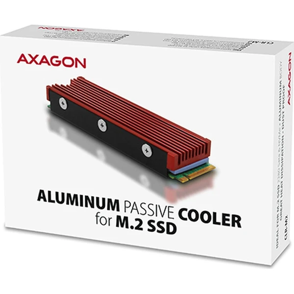 AXAGON CLRM2 hliníkový pasívní chladič pro M.2 2280 SSD - Chladiče - Obrázek d_72c9fca1d1354485a0e0578487e341f1