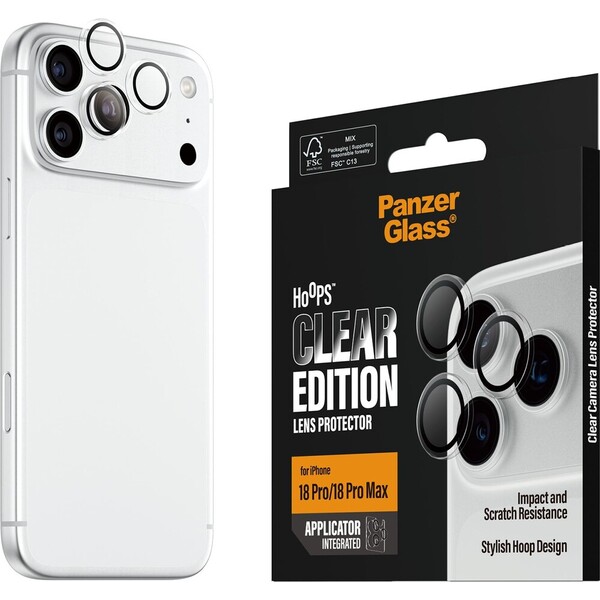 PanzerGlass Hoops ochranné kroužky Apple iPhone 18 Pro/Pro Max čiré