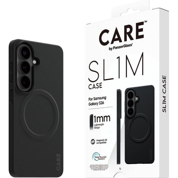 PanzerGlass® CARE SL1M Qi kryt Samsung Galaxy S26 černý