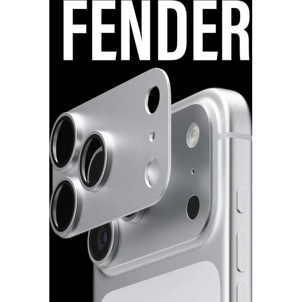 PanzerGlass FENDER hliníková ochrana fotoaparátu iPhone 18 Pro Max Silver (stříbrný) - Ochranné folie a skla - Obrázek d_73f280302fe74ceebb5edf5e7139a33a
