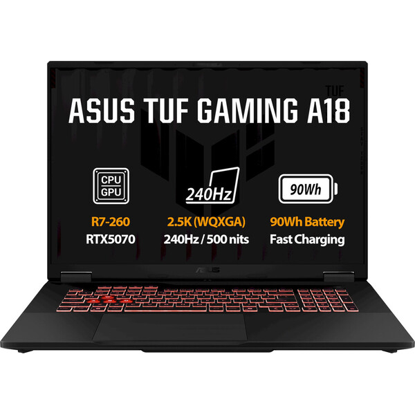 ASUS TUF Gaming A18 (FA808UP-S9086WZ) RTX 5070 šedý