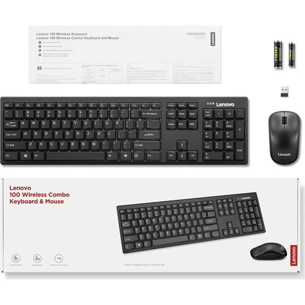 Lenovo 100 bezdrátový set klávesnice s myší US - Klávesnicové sety - Obrázek d_740ced9a823e4bf0b20fa309a05e29aa