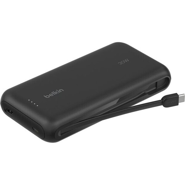 Belkin BOOST CHARGE™ USB-C PowerBanka s integrovaným USB-C kabelem, 20000mAh, PD, 30W černá
