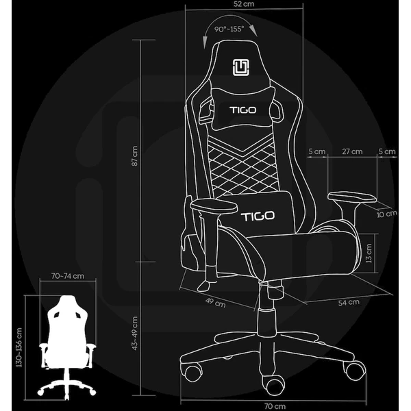 TIGO Starfall herní židle černá - Židle - Obrázek d_742800deaf7648269feea1838b8ab0ff