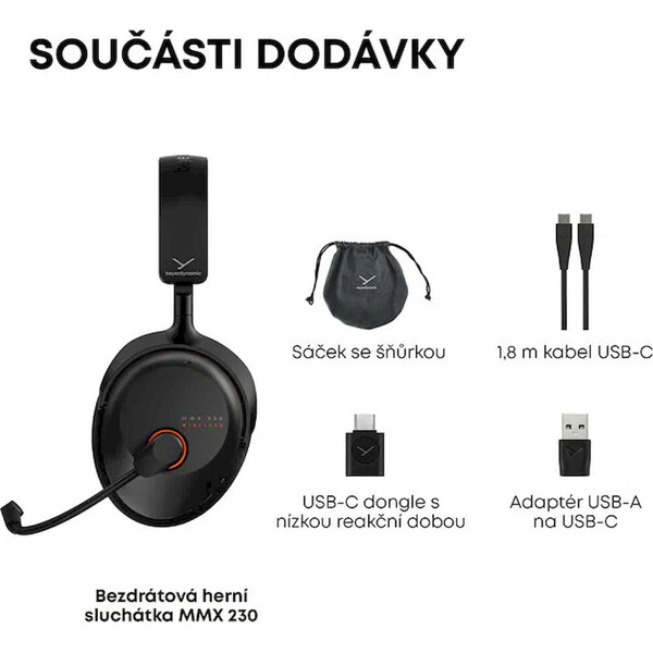 Beyerdynamic MMX 230 bezdrátová herní sluchátka černá - Sluchátka - Obrázek d_745b58bd5d0d40c892798047ea1e8bf8