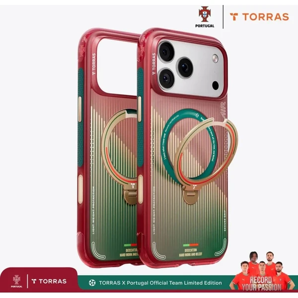 Torras Ostand Q3 Air World Cup Limited MagSafe kryt iPhone 17 Pro red & green - Pouzdra - Obrázek d_74a66fe3dd824c22a5c9957e1f41d6c6