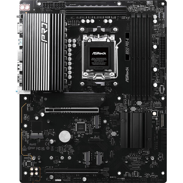 ASRock MB Sc AM5 B850 Pro-A, AMD B850, 4xDDR5, 1xUSB-C, HDMI, ATX (B850 Pro-A)