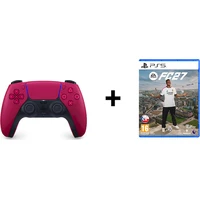 DualSense Wireless Controller Cosmic Red + EA Sports FC 27 - Herní ovladače