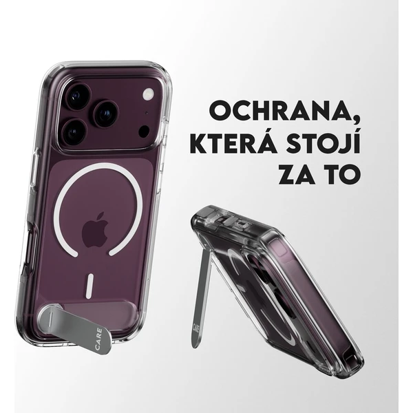 PanzerGlass CARE KickStand MagSafe kryt Apple iPhone 18 Pro/17 Pro bílý - Pouzdra - Obrázek d_7719642c835d488188fd8c5acdd62d25