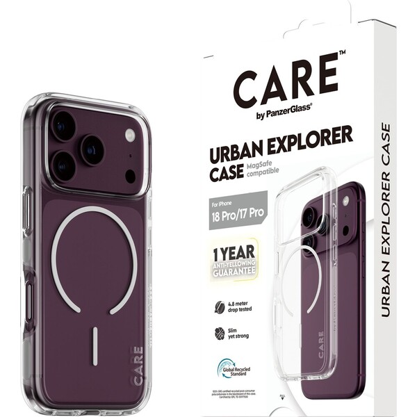 PanzerGlass CARE Urban MagSafe kryt Apple iPhone 18 Pro/17 Pro čirý/bílý