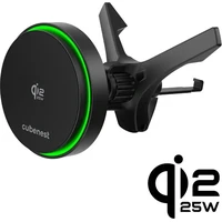 CubeNest SQ1C4 Qi2.2 držák do auta s 25W nabíjením černý - Držáky