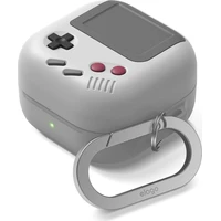 ELAGO Retro GameBoy pouzdro Samsung Galaxy Buds4/Buds4 Pro světle šedé - Pouzdra