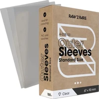 Raw2Rare Outer Sleeves Standard ochranný obal na karty, 100 ks čirý - Obaly na karty