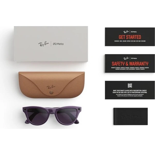 Meta RAY-BAN Skyler Gen2 (Standardní) chytré lesklé brýle (zatmavovací - čiré/ametystové) fialové - AR brýle - Obrázek d_78e516b0e1fe4e8e83c15aafa7662bf3