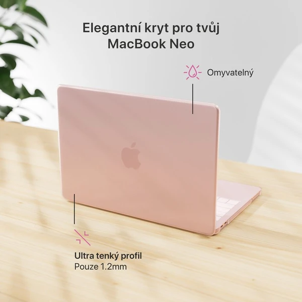 iWant Slim Shell pouzdro pro MacBook Neo 13" matná ruměná - Pouzdra - Obrázek d_7a6810e22ec4490baa965a9d7c29ba5a